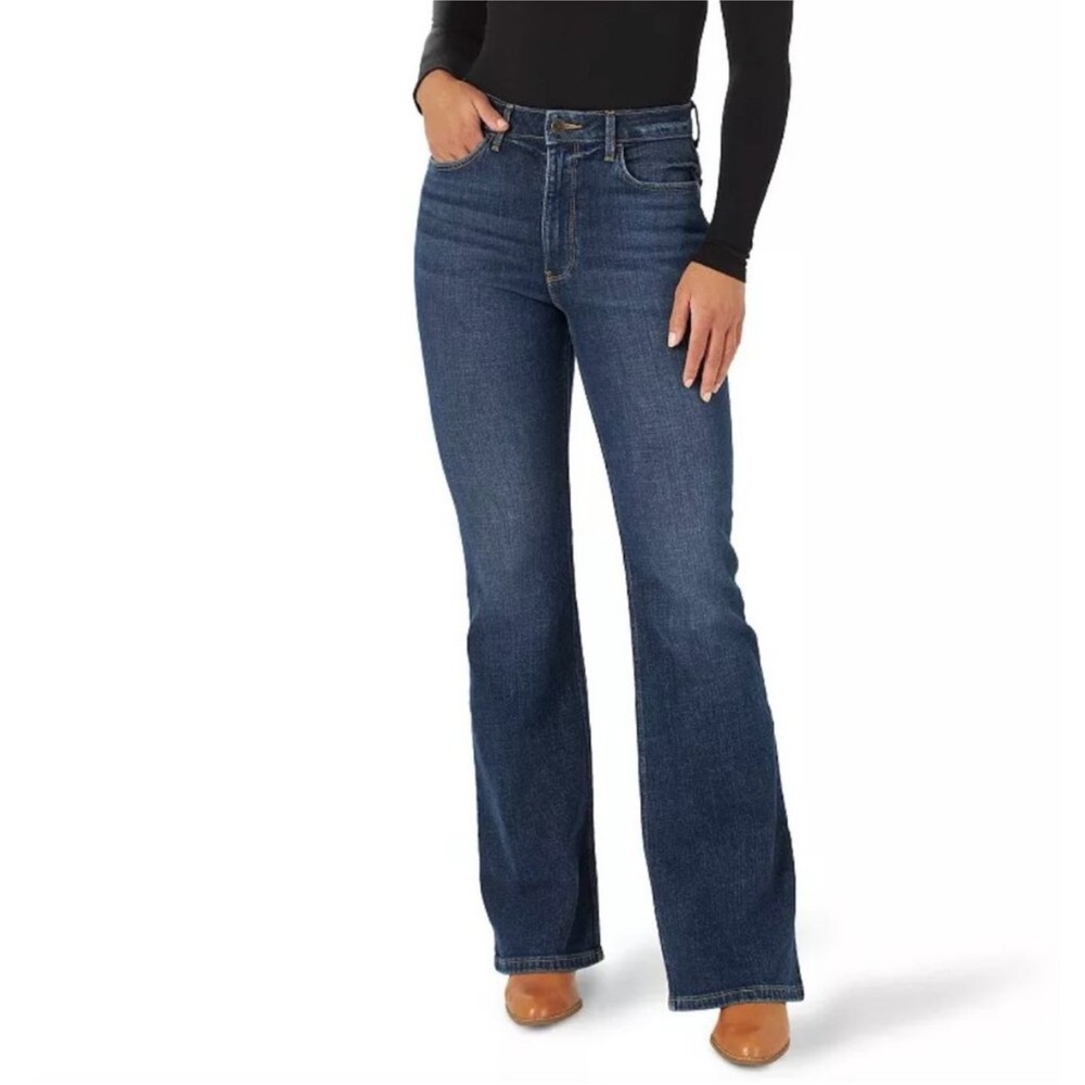WRANGLER High Rise Fierce Flare Jeans Women’s 14 / 32 x 32 western retro